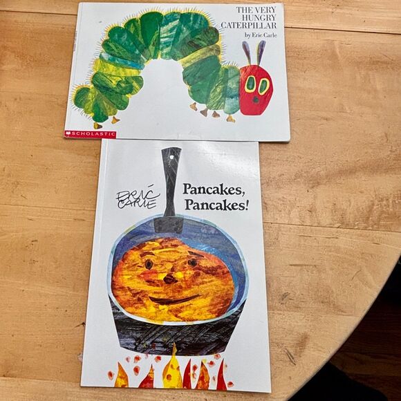 2 ERIC CARLE THE VERY HUNGY CATERPILLER & PANCAKES PANCAKE PAPERBACK - Picture 1 of 12